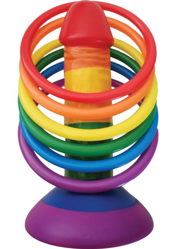 Rainbow Pecker Party Ring Toss