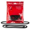 12 And 15 Silicone Thin Wrap Ring (3 Pack) - Black