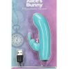 PowerBullet Alice`s Bunny Silicone Rechargeable Rabbit - Teal