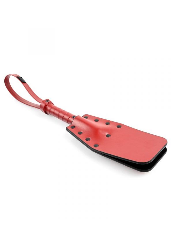 Saffron Studded Spanker - Black/Red