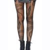 Leg Avenue Snake Net Tights - O/S - Black