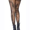 Leg Avenue Snake Net Tights - O/S - Black