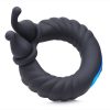 Trinity 4 Men 10X Cock Cobra Dual Stimulating Rechargeable Silicone Cock Ring - Black