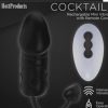 Decadence Cocktailz Silicone Vibrating Plug with Remote Control - Black