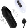 Decadence Cocktailz Silicone Vibrating Plug with Remote Control - Black