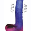 Stardust Milky Way Silicone Dildo 8.5in - Multi-Color