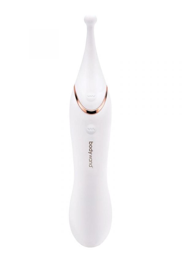 Bodywand Dual Stim Vario Silicone Vibrator - White/Gold
