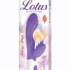 Lotus Sensual Massager #3 Silicone Rabbit Vibrator - Purple/White