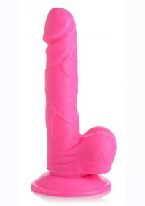 Pop Peckers Dildo with Balls 6.5in - Pink