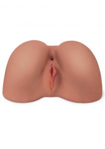 PDX Plus Perfect 10 Booty Realistic Pussy andamp; Ass Masturbator - Caramel