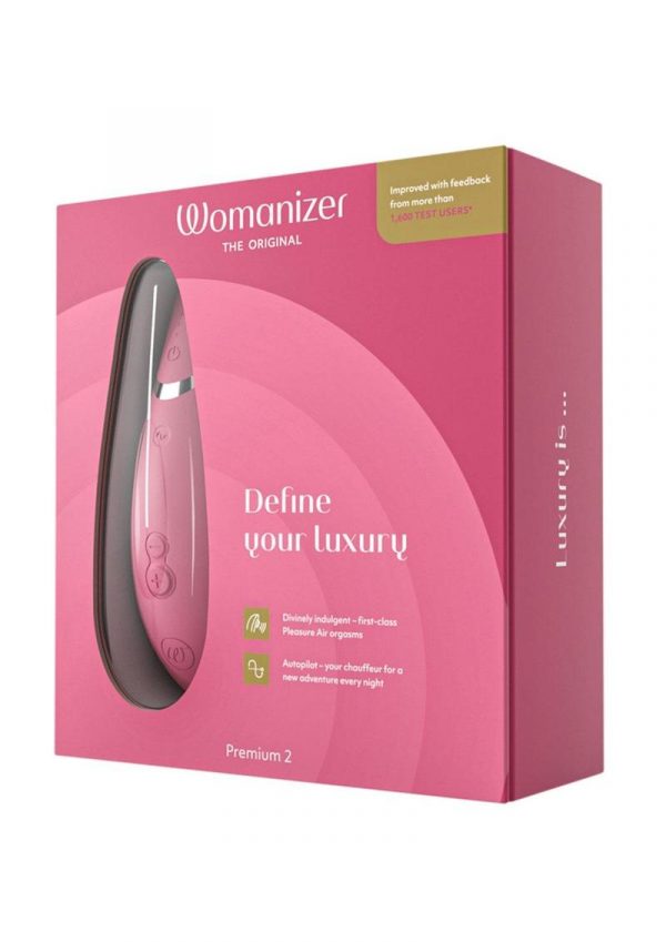 Womanizer Premium 2 Rechargeable Silicone Clitoral Stimulator - Raspberry