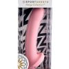 Daze Silicone Curved Dildo with Suction Cup 7in - Pink