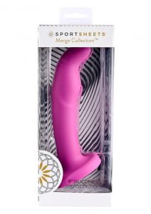 Tana Silicone Curved Dildo with Suction Cup 8in - Pink