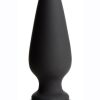 Tailz Snap-On Silicone Anal Plug - Large - Black/Pink