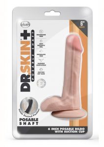 Dr. Skin Plus Posable Dildo 6in - Vanilla