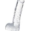 Naturally Yours Crystalline Dildo 6in - Diamond