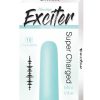 Exciter Mini Vibe Rechargeable Silicone Vibrator - Aqua
