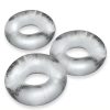 Oxballs Fat Willy Jumbo Cock Ring (3 pack) - Clear