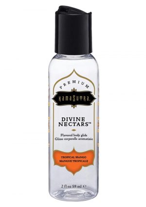 Kama Sutra Divine Nectars Water Based Flavored Body Glide Lubricant 2oz - Tropical Mango