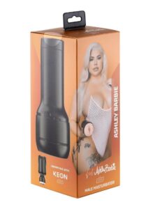 Kiiroo Feel Ashley Barbie Stroker Interactive Masturbator - Pussy - Black/Vanilla