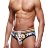 Prowler Pride Love and Peace 1 Brief - XXLarge - Rainbow