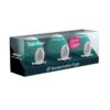 Satisfyer Masturbator Egg 3 Pack Set (Naughty) - Green