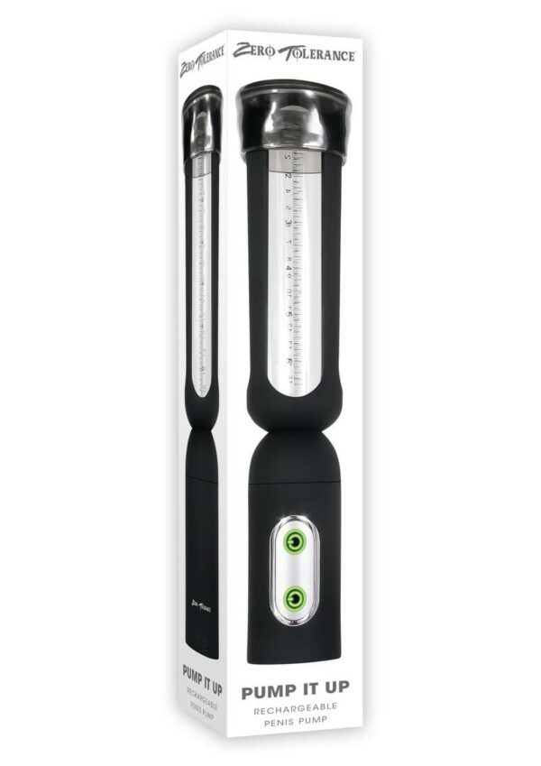 Zero Tolerance Pump It Up Rechargeable Penis Pump - Black/Clear