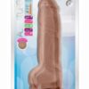 Au Naturel Big Boy Dildo With Balls 10in - Caramel