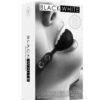 Ouch! Silicone Ball Gag with Adjustable Bonded Leather Straps - Black