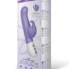 The Vibrating Dual Stim Butterfly Silicone Rechargeable Rabbit Vibrator - Purple