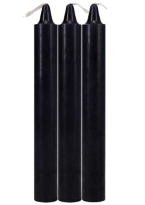 Doc Johnson Japanese Drip Candles - 3 Pack - Black