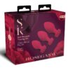 Secret Kisses Rosegasm Butt Bouquet Training Set Silicone Plugs (3 Piece) - Red