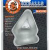 Oxballs Tri-Squeeze Silicone 3-Ring Ball Stretching Sling - Clear Ice
