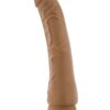 Dr. Skin Dr. Noah Silicone Dildo with Balls and Suction Cup 8in - Mocha