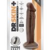 Dr. Skin Plus Posable Dildo 6in - Chocolate