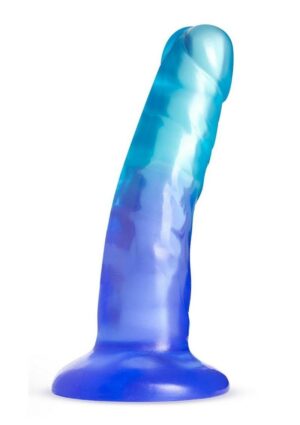 B Yours Morning Dew Dildo 5in Sapphire - Blue/Aqua