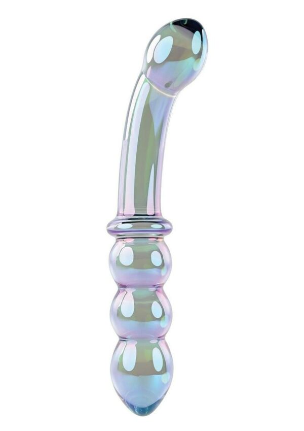 Gender X Lustrous Galaxy Wand Glass Dildo - Multicolor