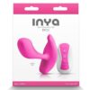 Inya Eros Rechargeable Silicone Vibrating Stimulator with Remote Control - Pink