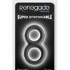Renegade Twofold Silicone Cock Ring - Black