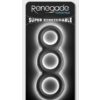 Renegade Threefold Silicone Cock Ring - Black