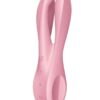 Satisfyer Threesome 1 Rechargeable Silicone Vibrator - Pink