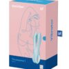 Satisfyer Threesome 1 Rechargeable Silicone Vibrator - Light Blue