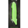 Ouch! Smooth Thick Stretchy Penis Sleeve Glow in the Dark - Green