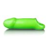Ouch! Smooth Thick Stretchy Penis Sleeve Glow in the Dark - Green
