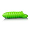 Ouch! Swirl Thick Stretchy Penis Sleeve Glow in the Dark - Green