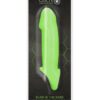 Ouch! Smooth Thick Stretchy Penis Sleeve Glow in the Dark - Green