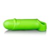 Ouch! Smooth Thick Stretchy Penis Sleeve Glow in the Dark - Green