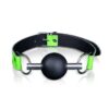 Ouch! Solid Ball Gag Glow in the Dark - Green
