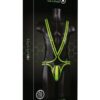 Ouch! Bonded Leather Full Body Harness Glow in the Dark - Large/XLarge - Green