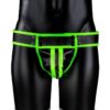 Ouch! Striped Jock Strap Glow in the Dark - Small/Medium - Green